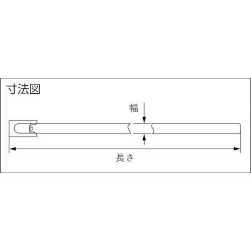 ヘラマンタイトン TYTON インシュロックタイ メタルタイ SUS316製 (100本入) STB-200S