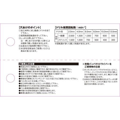 SK11 六角軸Coステンドリル 微短 3.4MM｜kougukeikaku｜05