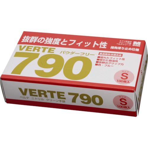 ミドリ安全 【一時受注停止】 ニトリルディスポ手袋 ベルテ790 100枚入