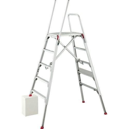長谷川工業 可搬式脚部伸縮足場台 お立ち台 天板高さ 1.38〜1.78m DSK