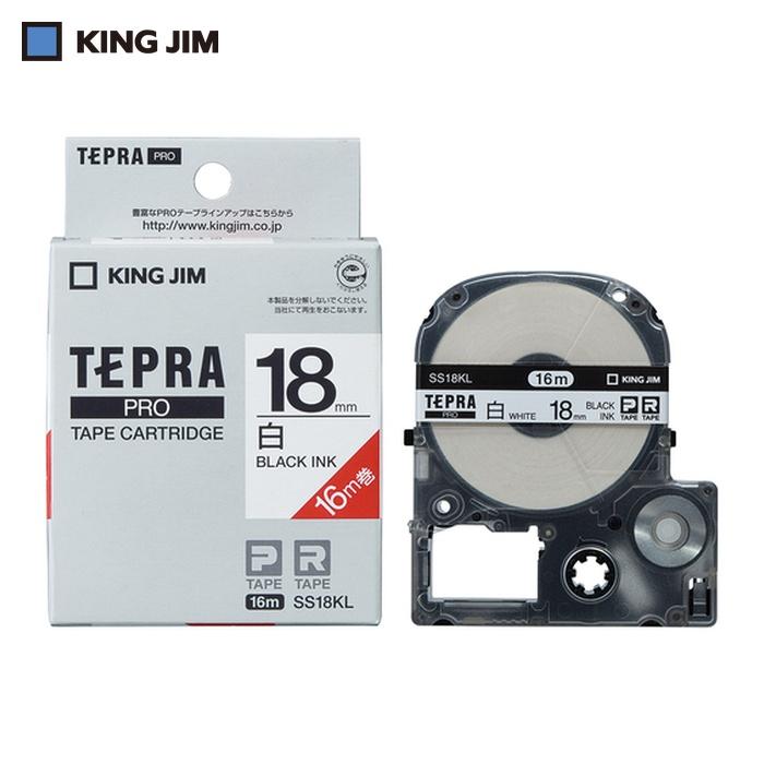 KING JIM（キングジム） (純正)「テプラ」PROテープ 18mm 白ラベル