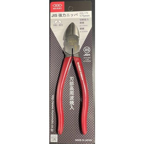 メル55765専用 室本鉄工（muromoto） メリー 205-175 強力ニッパ175mm (1丁) : 工具