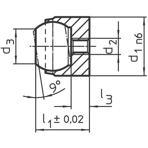 ハルダー HALDER 22730.0428 揺動パッド M5 長さ25 (1個)_3