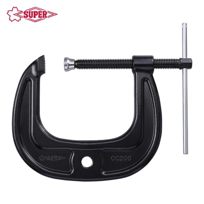 SUPER TOOL スーパーツール CC-200 シャコ万力(C型)強力ワイドタイプ 