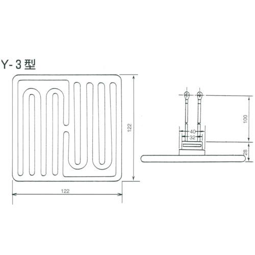 ヤマキ電器 セラミックヒーター Y-3型 200V-400W(白) (1個) 品番：Y-3 200V-400W(W)｜kouguland｜02