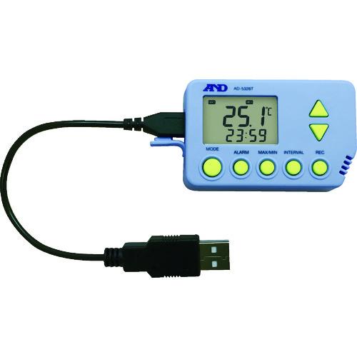 A&D デジタル温度データロガー(外部温度センサー付き) AD-5326TT (1台) 品番：AD-5326TT｜kouguland｜02