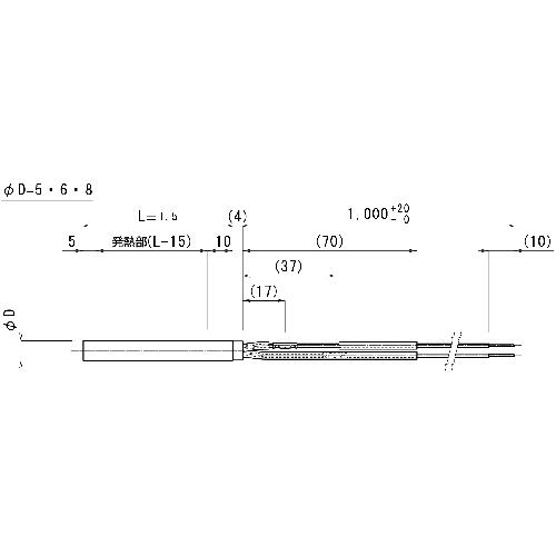 TRUSCO(トラスコ) カートリッジヒーターφ5 30L 100V 45W (1本) CH1-530｜kouguland｜03