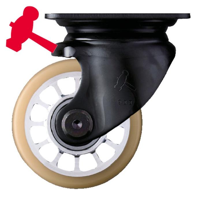 4個セット】ハンマーキャスター 固定・旋回式ウレタン車輪 【公式通販】