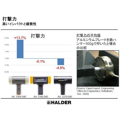 PICARD - ハルダー HALDER 3377.15 SUPERCRAFTぼうぜん自失受け答え 無反作用玄翁 一元管理スチール写真製手持ち部分(螢光色塗り付ける) 径(50)粍 ナイロン(白) (1本)