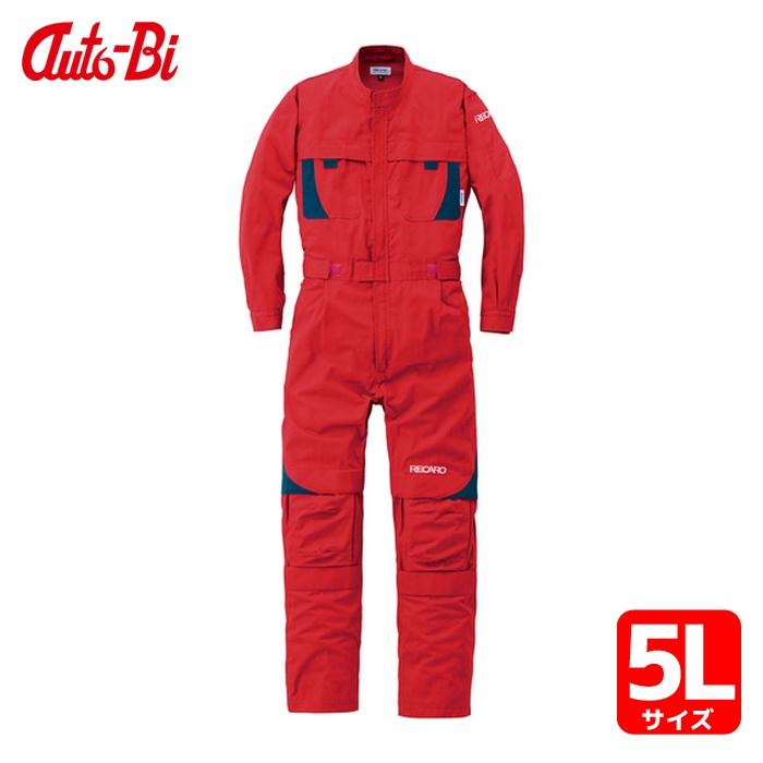 86200055L  山田辰(株) AUTO−BI レカロつなぎ服8620-005レッド-5L 86200055L-TN WO店 山田辰 AUTO-BI 作業服 レカロつなぎ服8620-005レッド-5L (1着) 品番