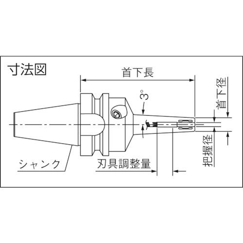 マパール　ハイ・トルク・チャックHTC　BT30　スリムタイプ　(1本)　品番：HTC-BT030-05-85-1-0-A