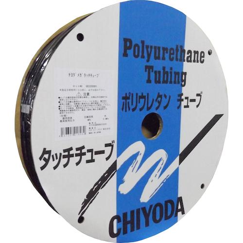 チヨダ 千代田通商 MTP-8-100 BK ポリウレタンチューブ メガタッチチューブ 外径8mm/全長100m 黒 (1巻)_1