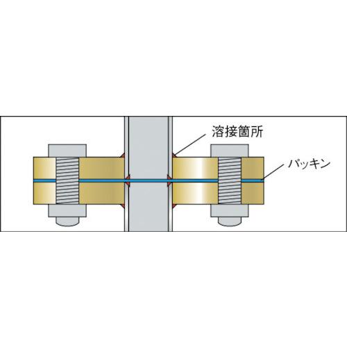 イシグロ 黒 穴あきフランジ SOP-FF型 SS400相当 10K 呼び径(A)20 (1個) 品番：10SOP-F-20A｜kouguland｜02