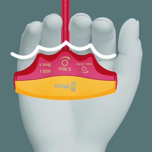 Wera 400i VDE絶縁トルクドライバーT型 ヘックスプラス六角5.0 / 5.0 Nm (1個) 品番：004981｜kouguland｜03