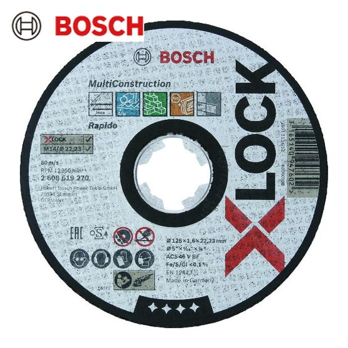 BOSCH（ボッシュ） X-LOCK 切断砥石125x1.6マルチ (25枚) 2608619270