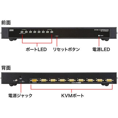 SANWA SUPPLY（サンワサプライ） SW-KVM8UP PS/2・USB両対応パソコン