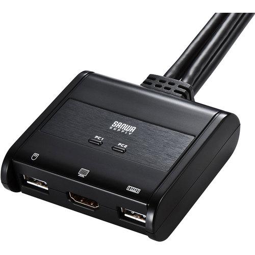 SANWA SUPPLY（サンワサプライ） SW-KVM2WHU HDMI対応手元スイッチ付き