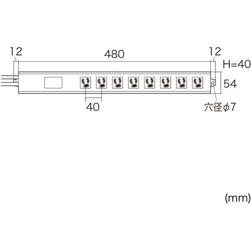 サンワサプライ ノイズフィルタタップ (1本) 品番：TAP-3811NFN
