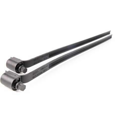 HCL Fasteners 樹脂製ホースバンド Ezyclamp 締付径25.0~150.0mm 対辺8.0mm ナイロン12 (1袋) PWD-13-150-SC-PA12-BK_1