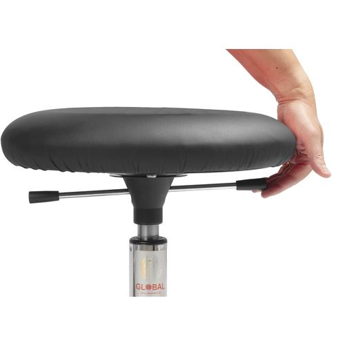 Global ESD対策 作業チェア 樹脂製ベース 座高37~50cm (1脚) 1031853000_1