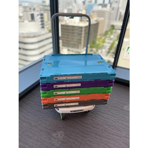 TRUSCO中山 トラスコ TRUSCO オリコン 薄型折りたたみコンテナ