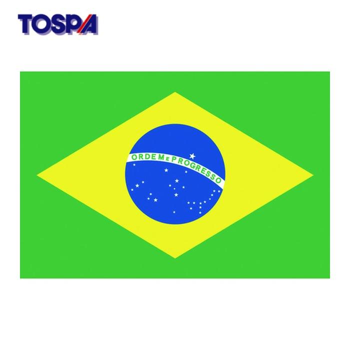 東京製旗 TOSPA 国旗No.1(70×105cm) ブラジル (1枚) 416646 : 工具