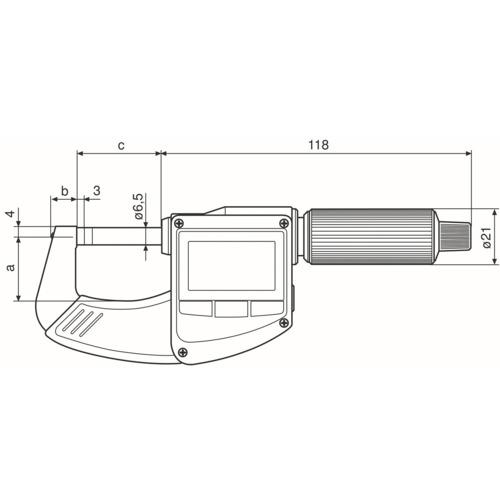 マール Mahr 40EWRI 0-25 デジタルマイクロメータ 0-25mm (1個) : 工具 
