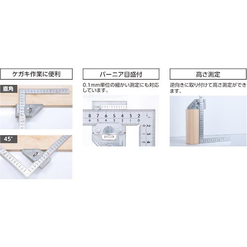 シンワ シンワ測定 12486 曲尺 厚手広巾 シルバー 30cm表裏同目 8段