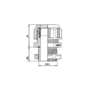 TRUSCO(トラスコ) ナイロンケーブルグランド 適合ケーブル6〜12mm 黒 10個入り (1Pk) TG1212BK｜kouguland｜02