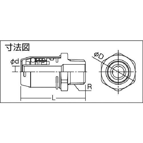 TBC ワンタッチ継手オス (1個) 品番：OT13-M｜kouguland｜02