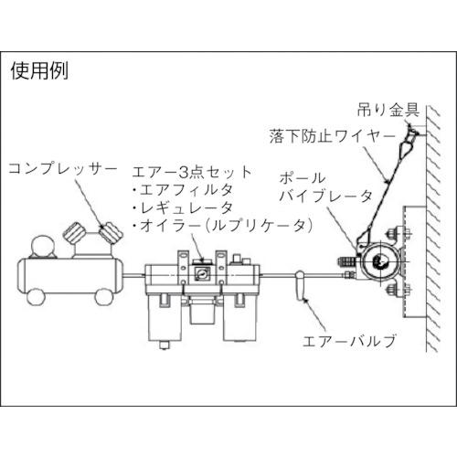 エクセン 空気式ポールバイブレータ UH19A (1台) 品番：UH19A｜kouguland｜03