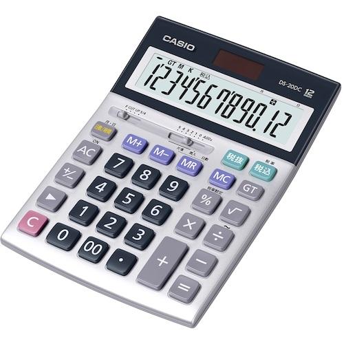 カシオ CASIO DS-20DC-N 本格実務電卓 (1台)の画像