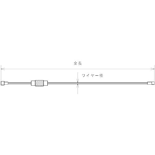 水本 キーワイヤーホルダー ワイヤー径1.5mm全長110mm クリアー(1個入り)(1袋) 品番：B-2977｜kouguland｜04