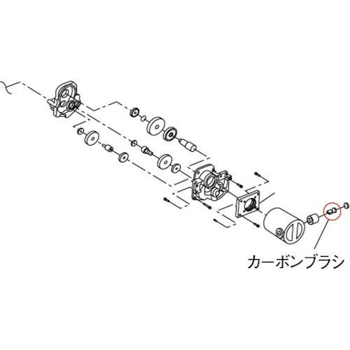 アサダ カーボンブラシ ビーバー25・パイプソー165S用 (1組) 品番：70819｜kouguland｜05