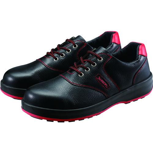 【アウトレット☆送料無料】 シモン　安全靴　短靴　ＳＬ１１−Ｒ黒／赤　２４．０ｃｍ　（1足）　品番：SL11R-24.0 舗装用安全靴