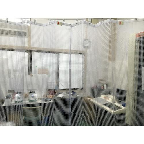 ユタカメイク シート 簡易間仕切り防炎・制電 2m×2m クリア (1枚) B