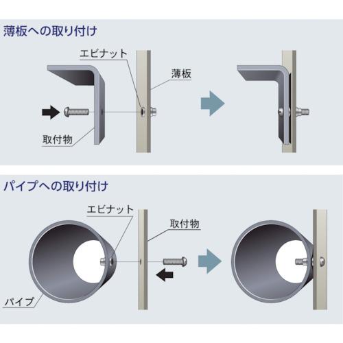 エビ ブラインドナット“エビナット“(薄頭・スティール製) 板厚2.5 M10×1.5(500個入) (1箱) 品番：NSK1025M - 4