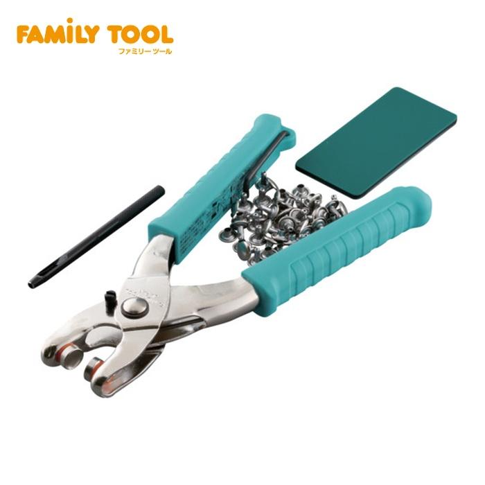 FAMILY TOOL イチネンアクセス 大カシメ プライヤーセット 9mm