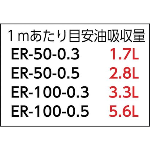 JOHNAN 油吸収材 アブラトール ロール 幅500mm×長さ50m巻 油吸収量83L (1巻) ER-50-0.3_1