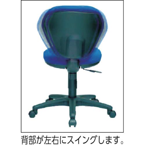 トラスコ TRUSCO オフィスチェア 青 (1脚) T-10-Bの画像