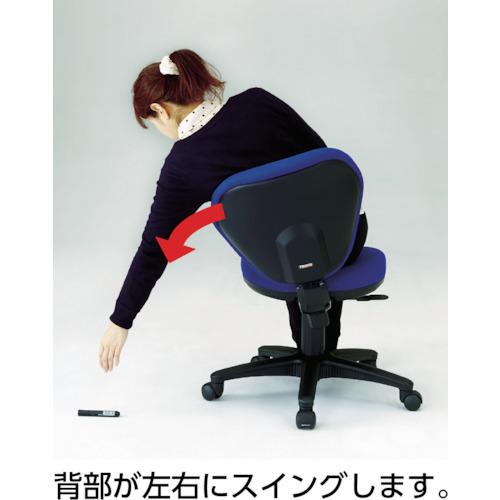 トラスコ TRUSCO オフィスチェア 青 (1脚) T-10-Bの画像