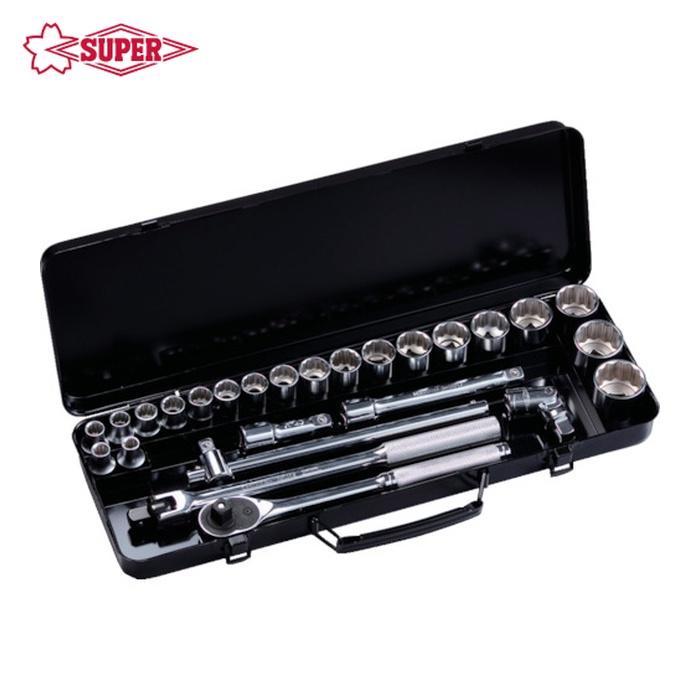 SUPER TOOL スーパーツール N420S ソケットレンチセット 差込角12.7mm 
