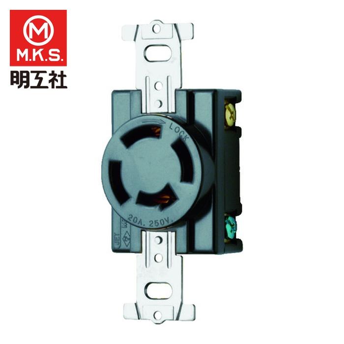 明工舎製作所 明工 MH2876 引掛埋込コンセント接地3P (1個) : 工具 新品 明工社 埋込引掛シーリング コンセント付 9個セット DIY