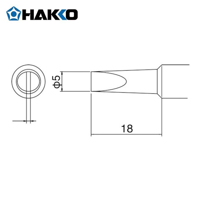 HAKKO（ハッコー） 白光 HAKKO T19-D5 こて先 5D型 (1本) : 工具ランド