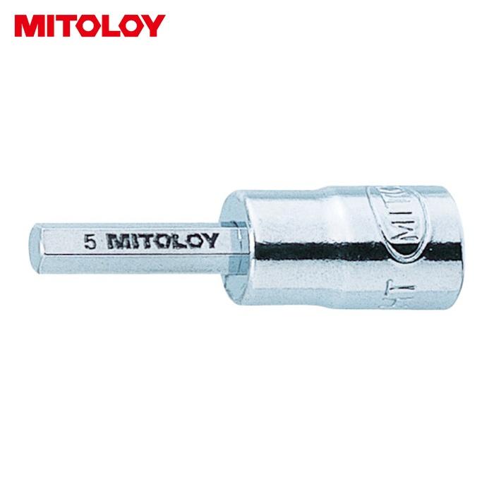 MITOLOY 水戸工機 ミトロイ 1/4 ヘックスソケット 2.5mm (1個) 品番