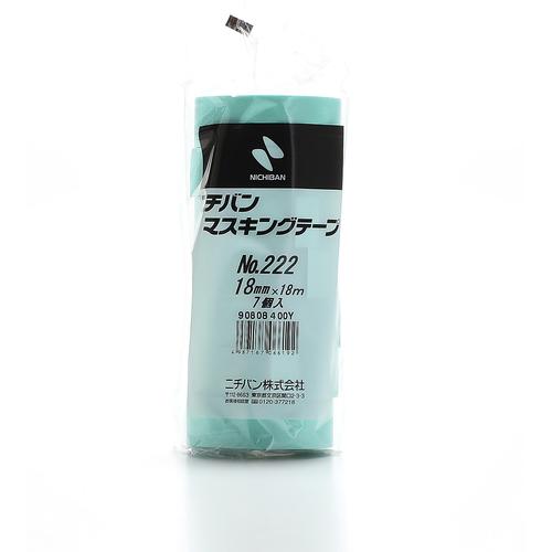 NICHIBAN（ニチバン） マスキングテープ 222-18 18mm×18m(7巻入) (1Pk