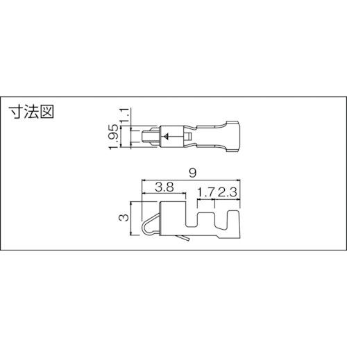 JST SMコネクタ用ソケットコンタクト (100個入) (1袋) 品番：BHF-001T-0.8BS｜kouguland｜02