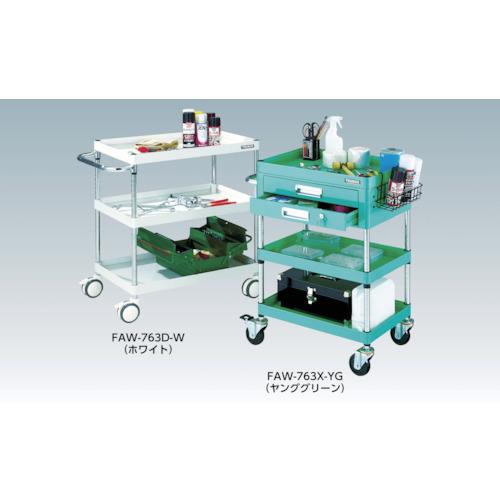 TRUSCO(トラスコ) ファルコンワゴン900X600 ウレタン双輪車 YG色 (1台) FAW-793D-YG