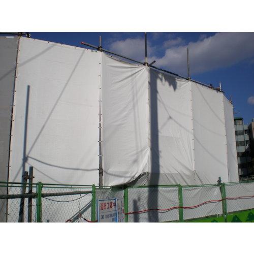 萩原工業 ターピー PEソフト防炎クロス ホワイト 1.81m×50m/R (1本) PESBC1850-WH_2