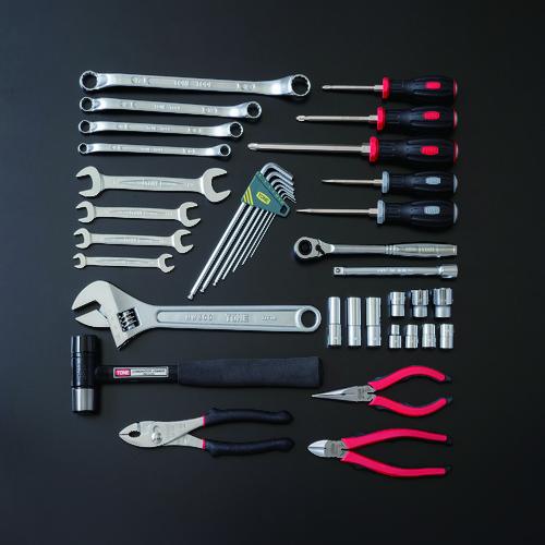 TONE（トネ） TSA352 整備用工具セット ツールセット BX230仕様 レッド